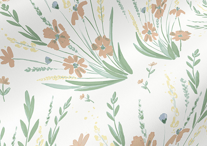 Wildflower, Apricot - Twist&Fit Roller Blind - Image 4